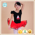 2015 wholesale babi girls stage wear black kid dance leotard tutu dress